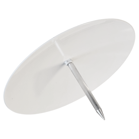 Tee marker in stainless steel, flat, red