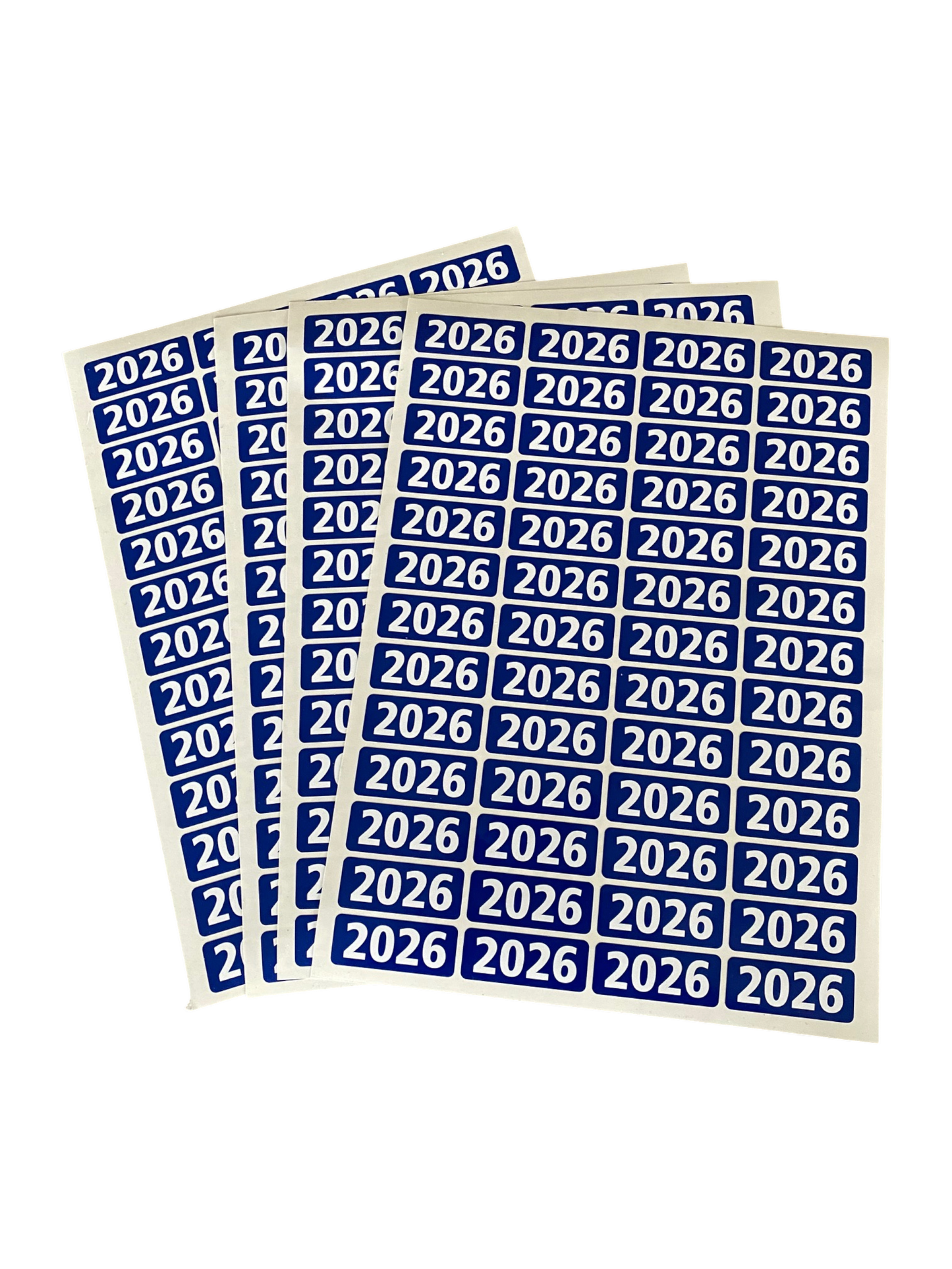 Year labels as stickers