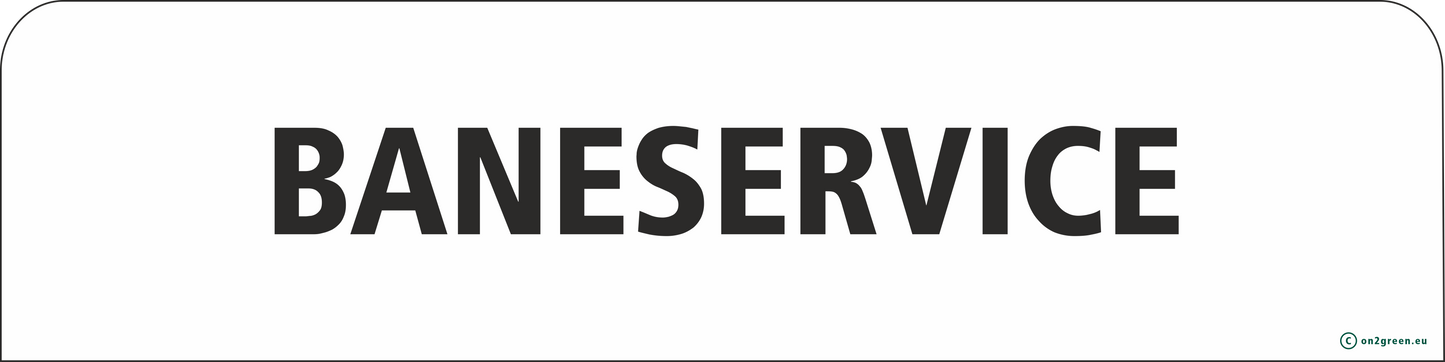 Golf cart sign: Course service