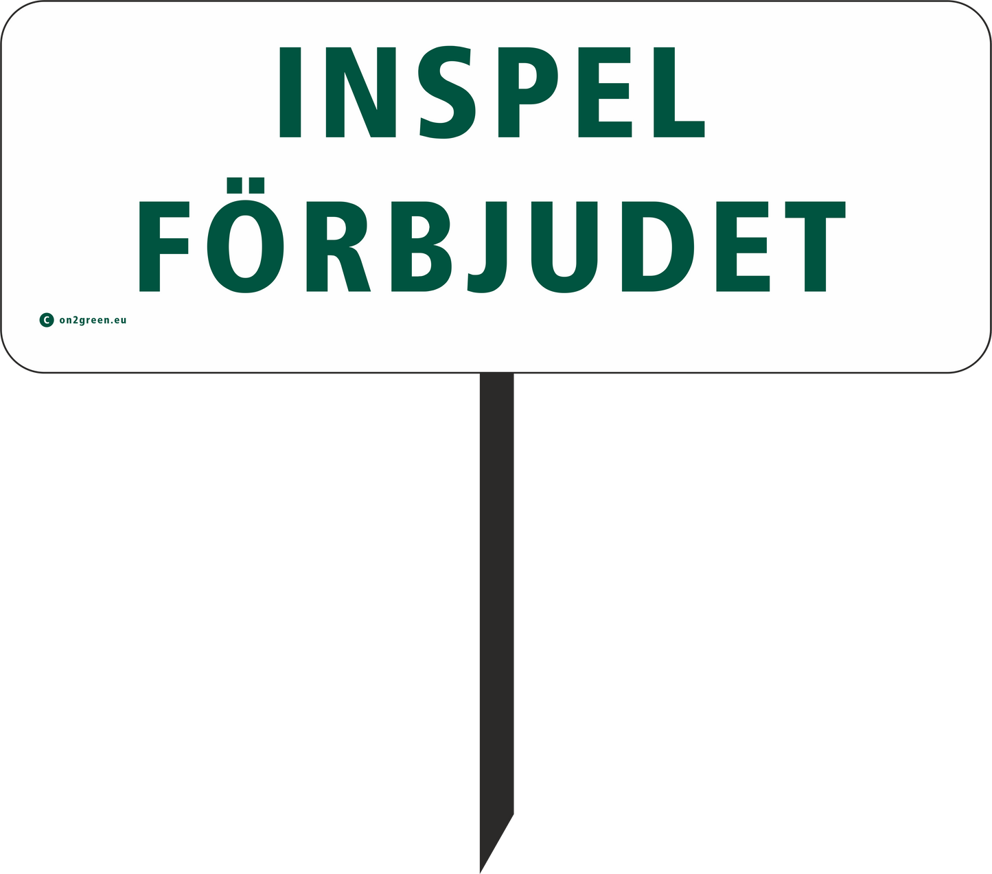 Golfskilt: Indspil forbudt