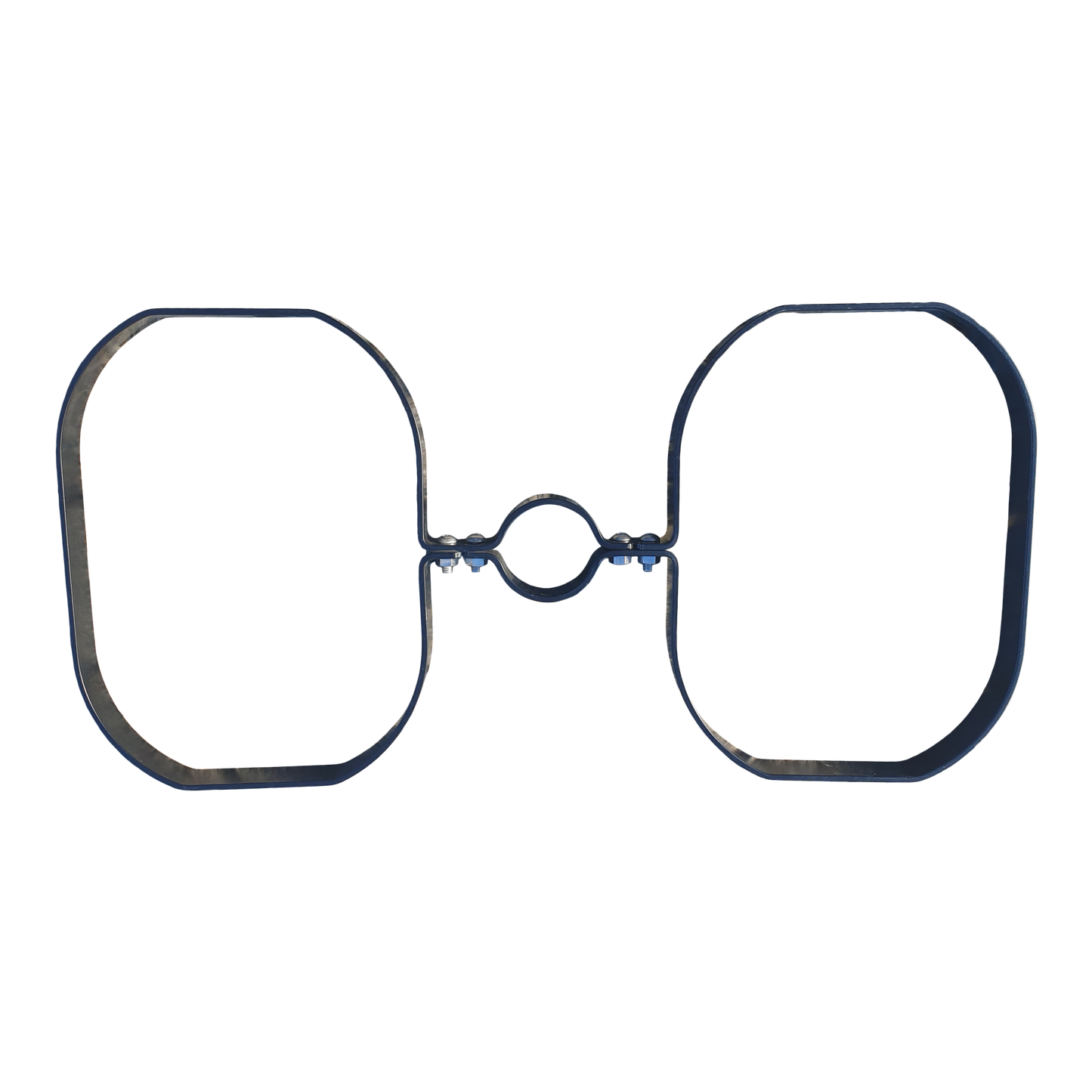 Bracket for post for double litter bin