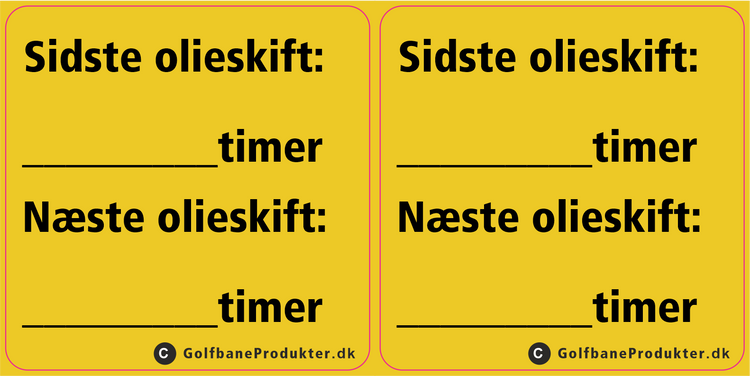 Klistermærker til service