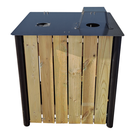 affaldsstativ med affaldssortering