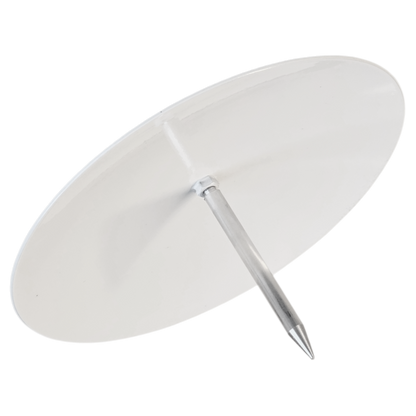 Tee marker in stainless steel, flat, white