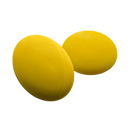 Tee marker in stainless steel, flat, yellow