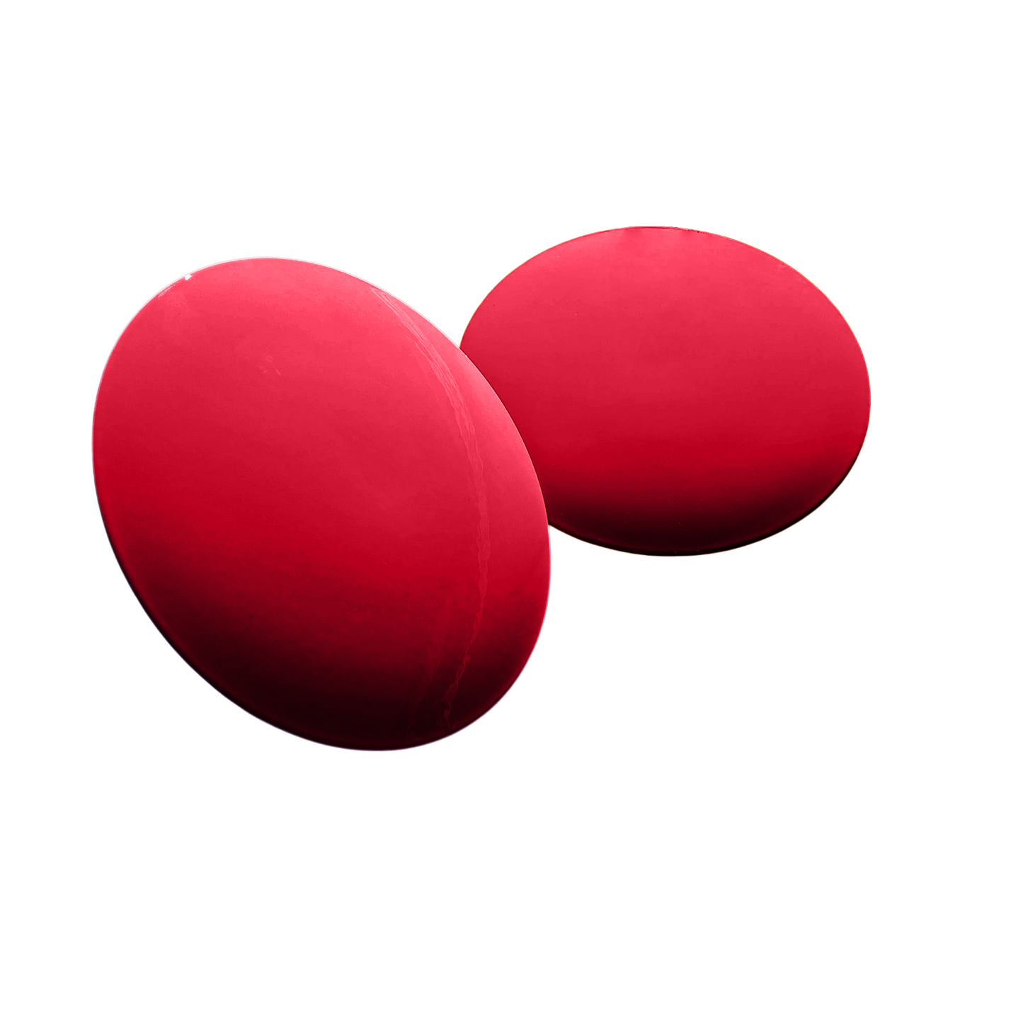 Tee marker in stainless steel, flat, red