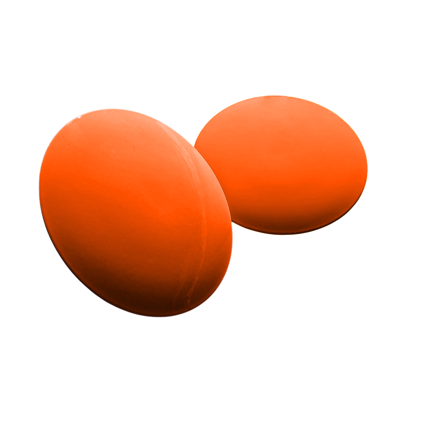 Tee marker in stainless steel, flat, orange