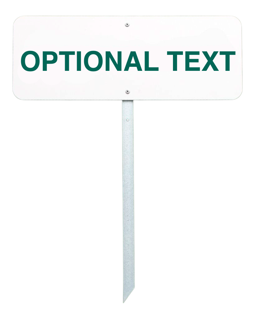 Golf Sign 40x15 cm (16"x6") - with your own text