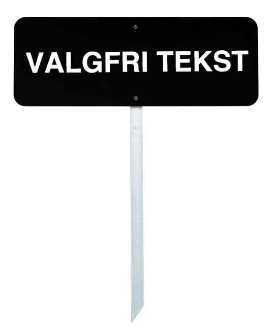 Golf sign 40x15 cm - with your own text