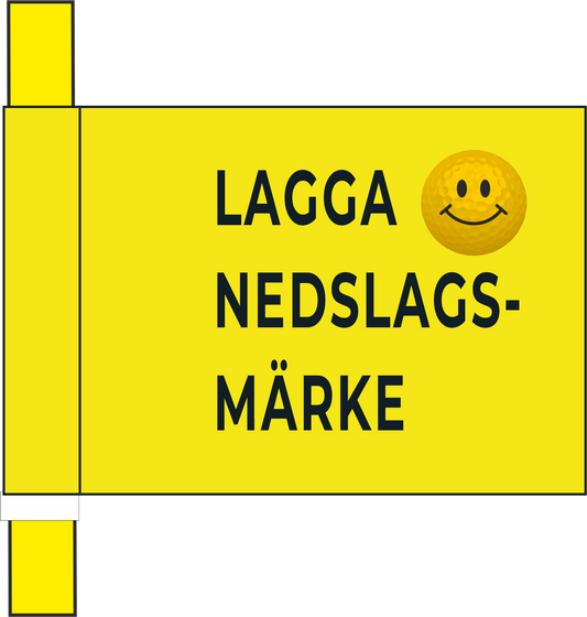 Marking Flag yellow with "Repair ball mark"