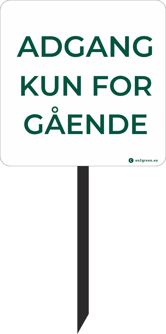 Golf sign Access for pedestrians only