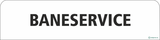 Golf cart sign: Course service