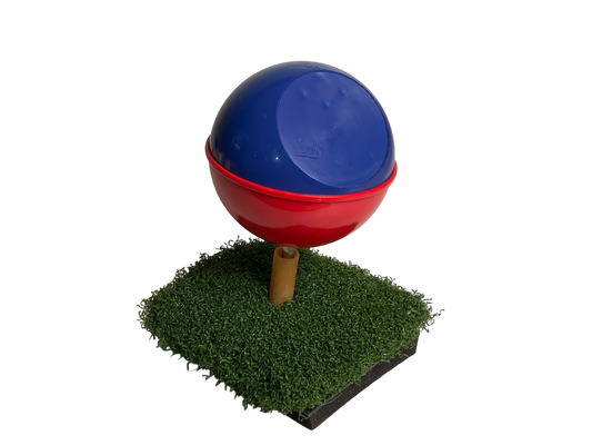 Tee Marker Globe, oblique BLUE/RED