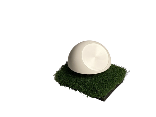 Tee Marker Globe, oblique, white
