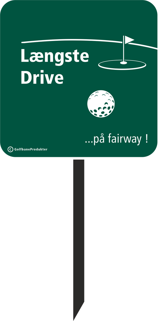 Golf sign Longest drive
