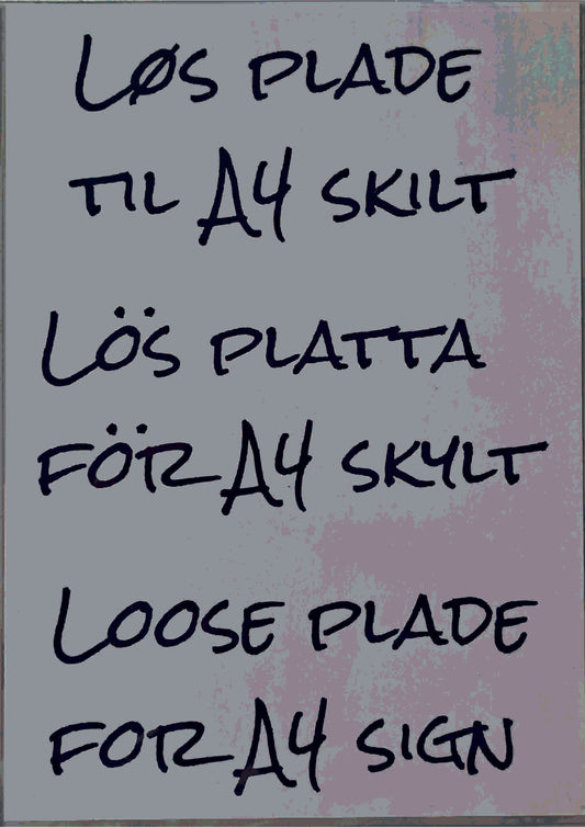 Plastic pocket for A4 info signs