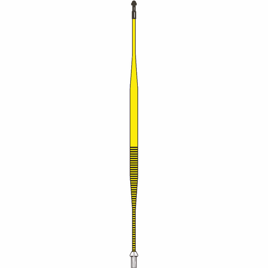 Tournament flagstick 7.5' yellow with measuring tape