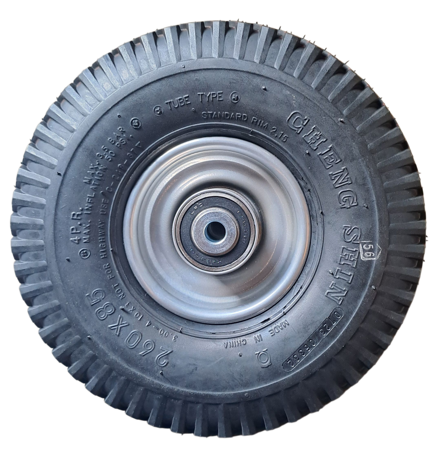 Wheel and tire with tube to Range Servant Heavy Duty