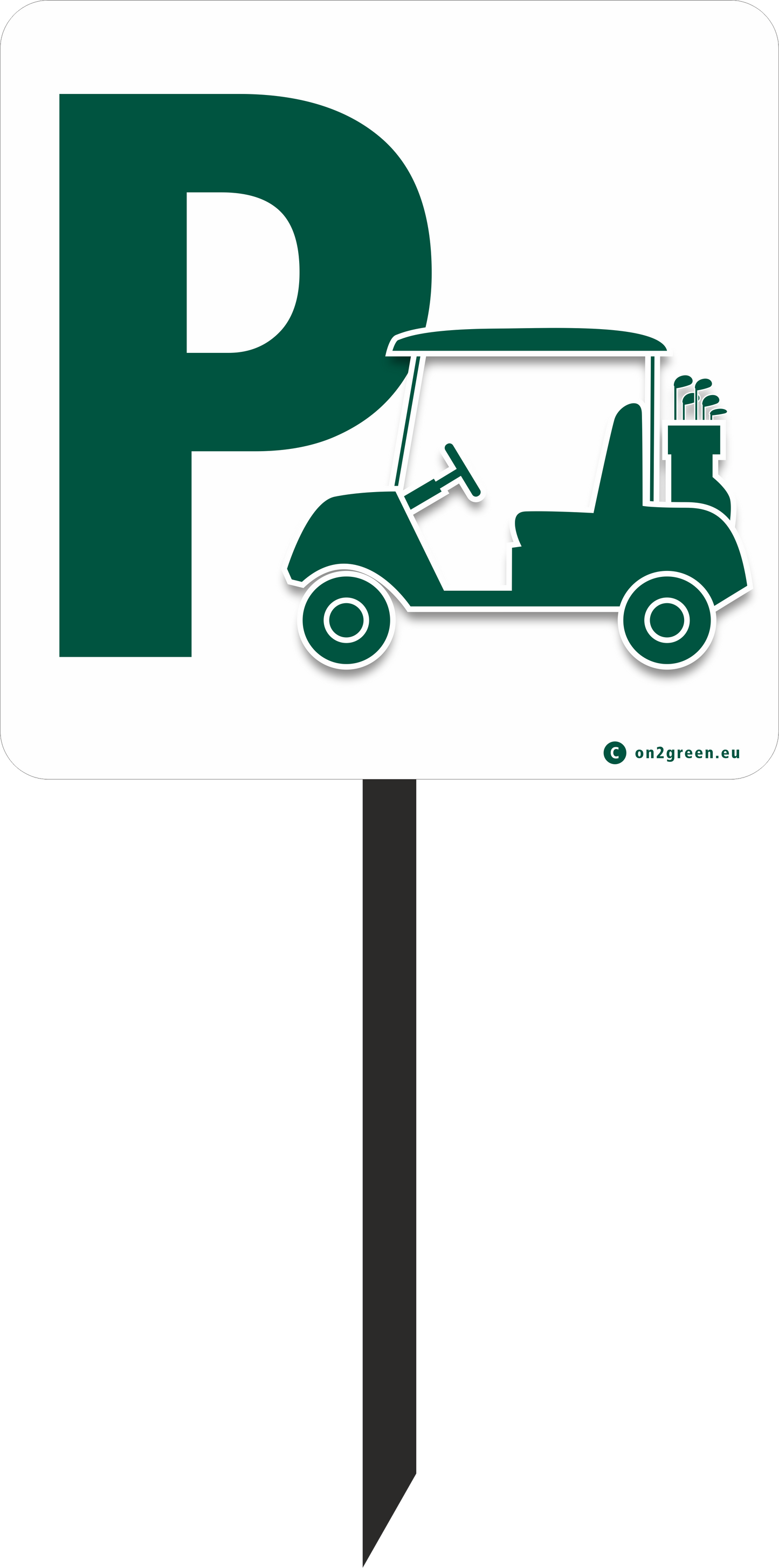 Golf Sign: Golf Car Parking