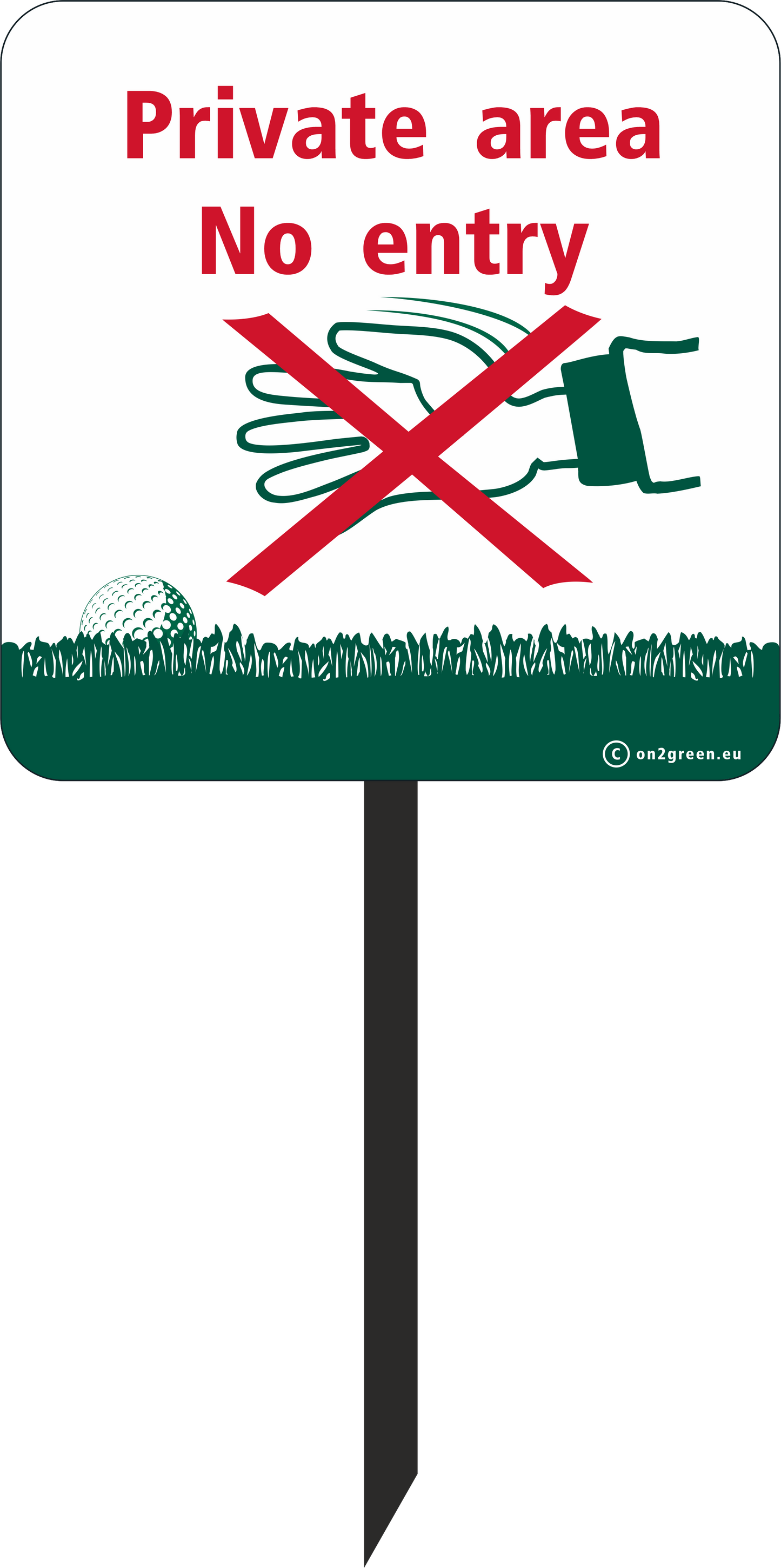 Golf Sign: Private area