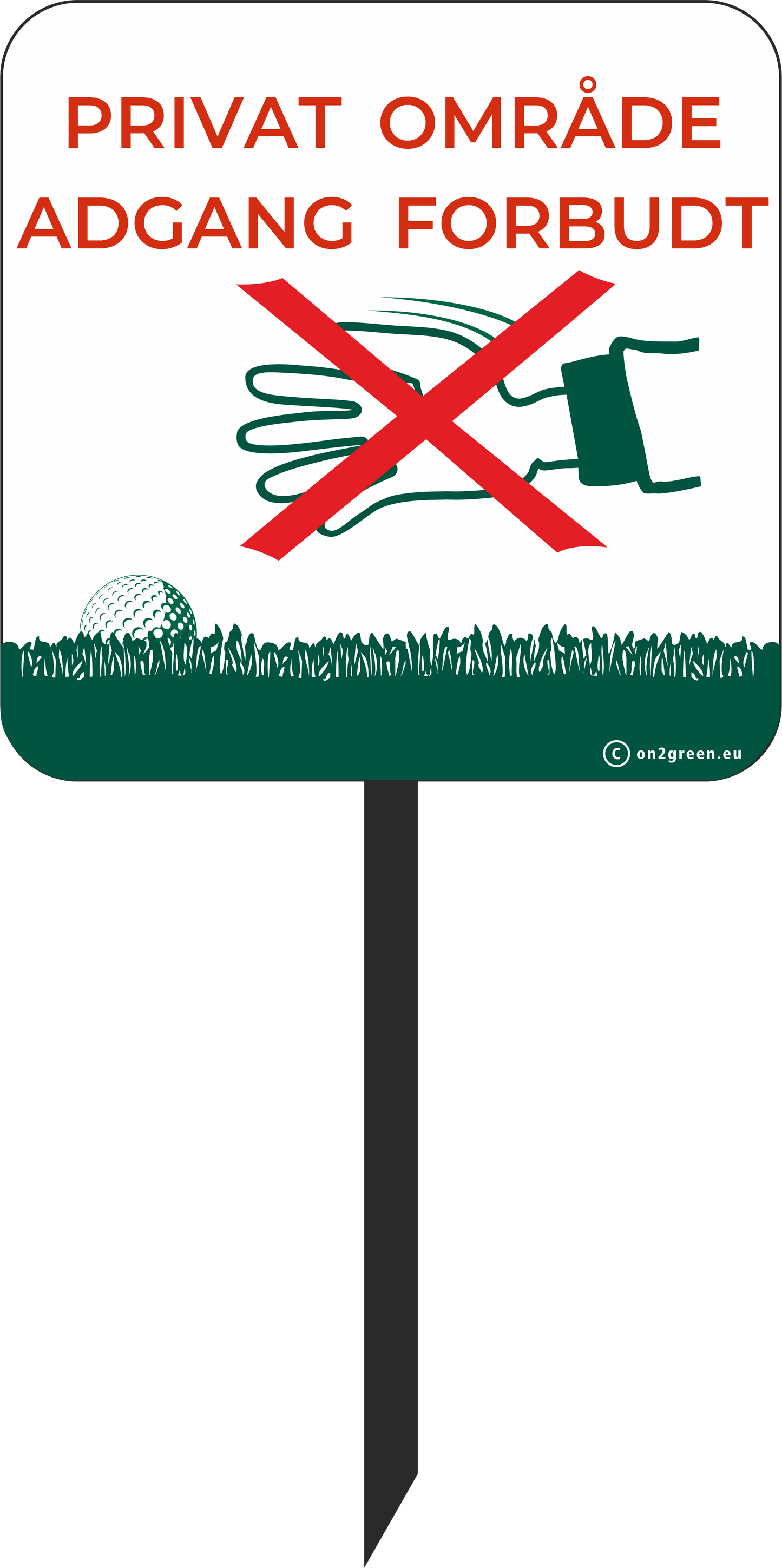 Golf Sign: RESTRICTED AREA