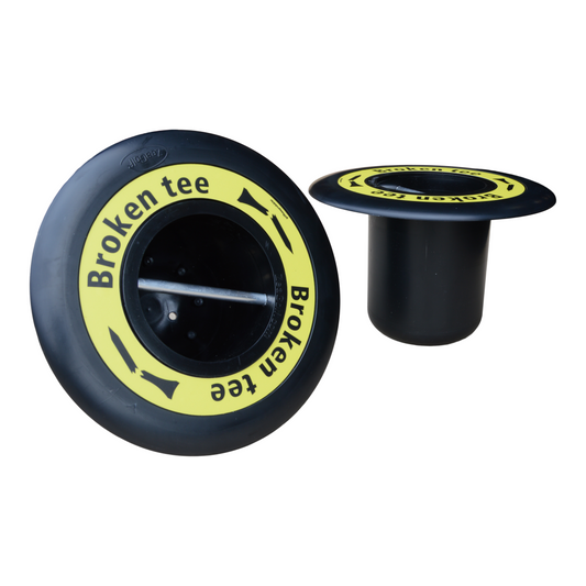 Broken Tee Caddy, Ground model, yellow