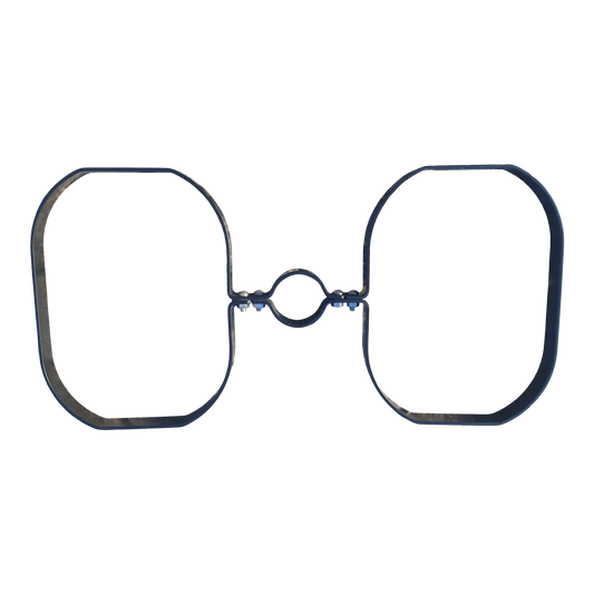 Bracket for post for double litter bin