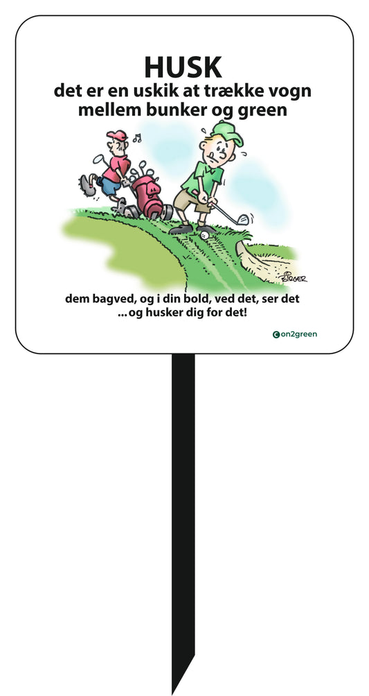 Golf sign: Remember it's bad etiquette to pull