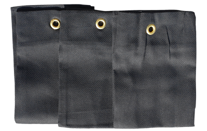 Large Black Trifold Cotton Tee Towels